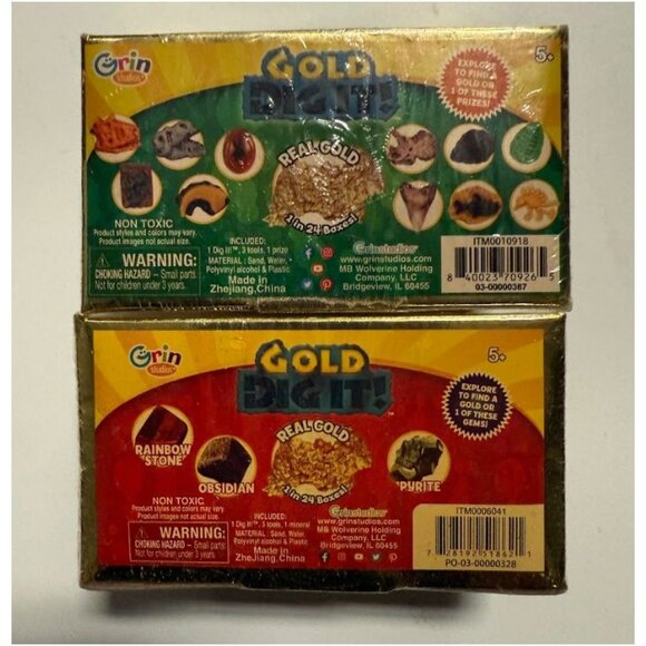 Grin Studios Giant Gold Dig It 2Pk - Picture 1 of 3